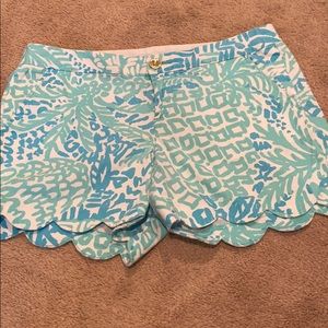 Lilly Pulitzer Seaside Aqua Shorts